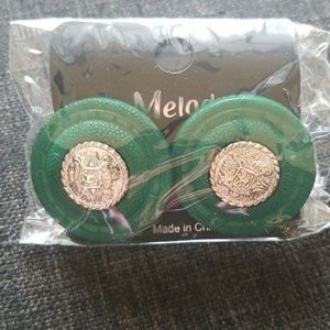 Green earrings
